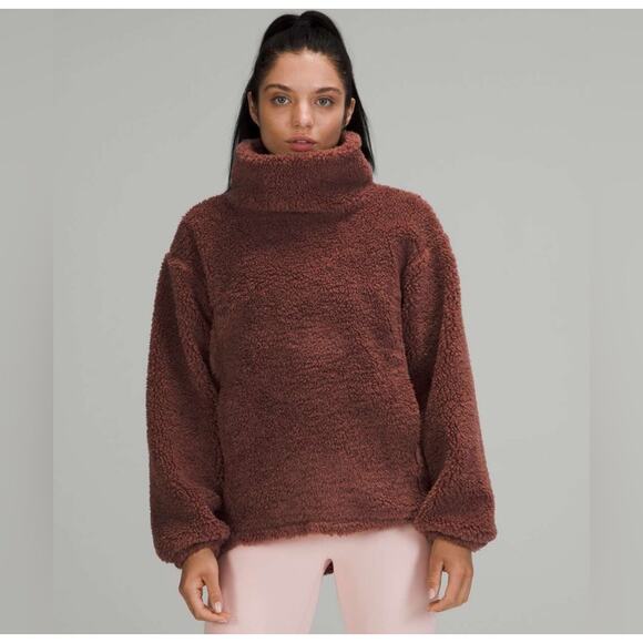 Lululemon Warmth Restore Long Pullover fleece in the color Smoky Topaz Sz 2 - Picture 2 of 7